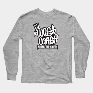 West Coast Vintage & Modern logo design. Long Sleeve T-Shirt